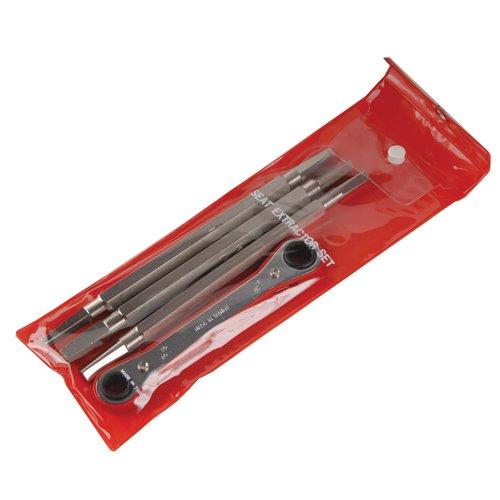 4-Piece Metal Seat Removal Set, Three Removal Tools and One Ratchet, Fit All Seat Wrench tool 4 Pieces With Bag - LeoForward Australia