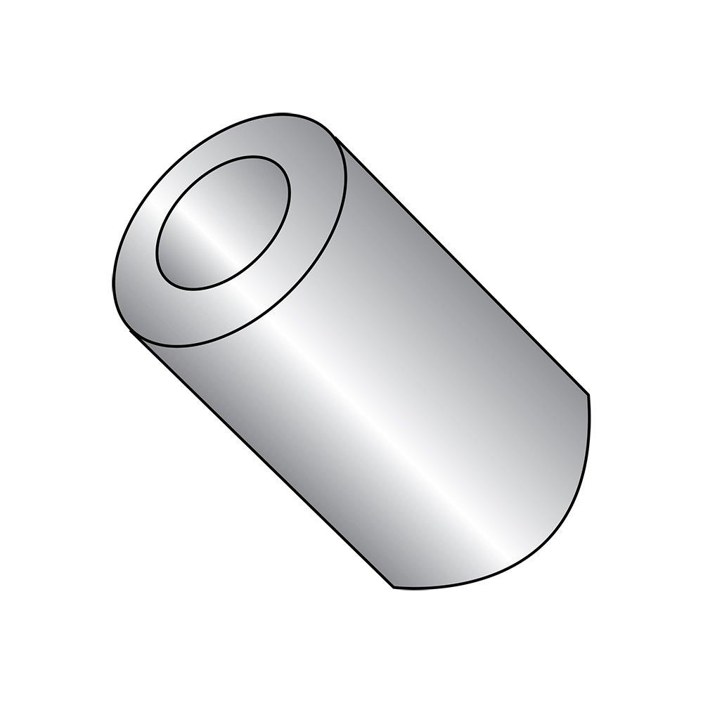 Round Spacer, 18-8 Stainless Steel, Plain Finish, #10 Screw Size, 5/16" OD, 0.192" ID, 9/16" Length (Pack of 5) - LeoForward Australia