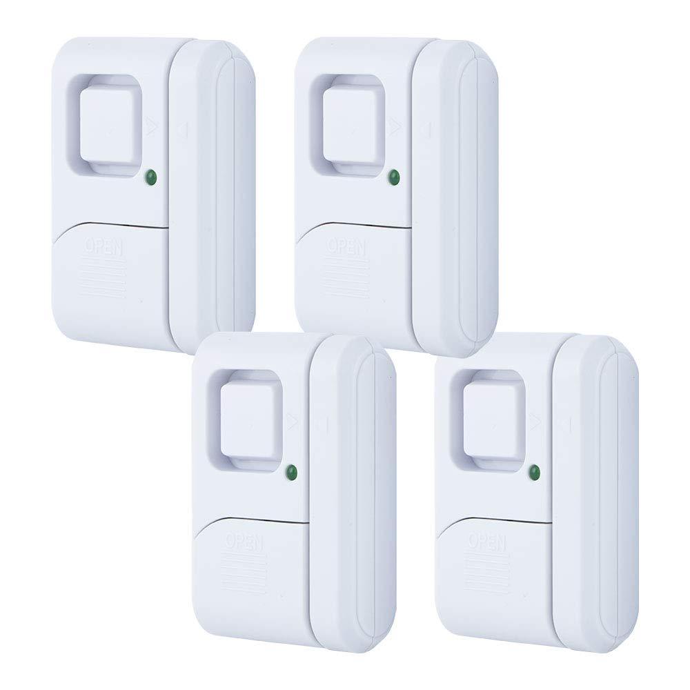  [AUSTRALIA] - GE Personal Security Window/Door, 4-Pack, DIY Protection, Burglar Alert, Wireless, Chime/Alarm, Easy Installation, Ideal for Home, Garage, Apartment, Dorm, RV and Office, 45174, 4 4 Pack