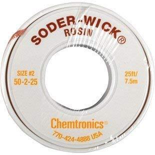  [AUSTRALIA] - Chemtronics 50-2-25 Soder-Wick Rosin Desoldering Braid.060", 25ft