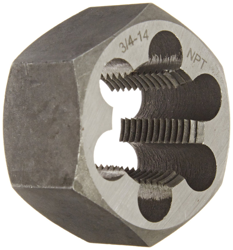  [AUSTRALIA] - Drill America - DWTHXNPT34 3/4"-14 Carbon Steel Hex NPT Pipe Rethreading Die, DWT Series 3/4"-14 NPT