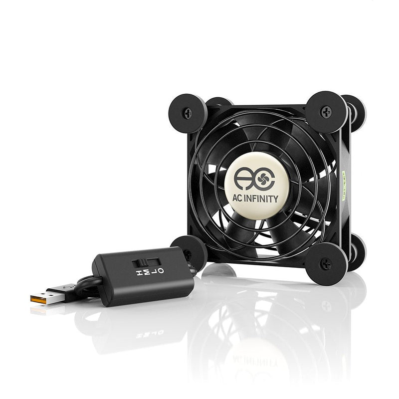  [AUSTRALIA] - AC Infinity MULTIFAN S1, Quiet 80mm USB Fan, UL-Certified for Receiver DVR Playstation Xbox Computer Cabinet Cooling