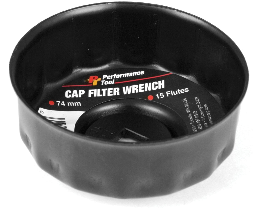  [AUSTRALIA] - Performance Tool W54112 74mm 15 Flutes Bulk Filter Wrench