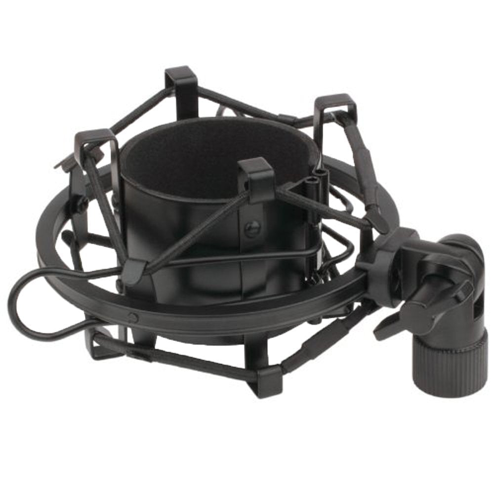  [AUSTRALIA] - ZXUY Anti Vibration Suspension Microphone Shock Mount Holder Clip(Black)