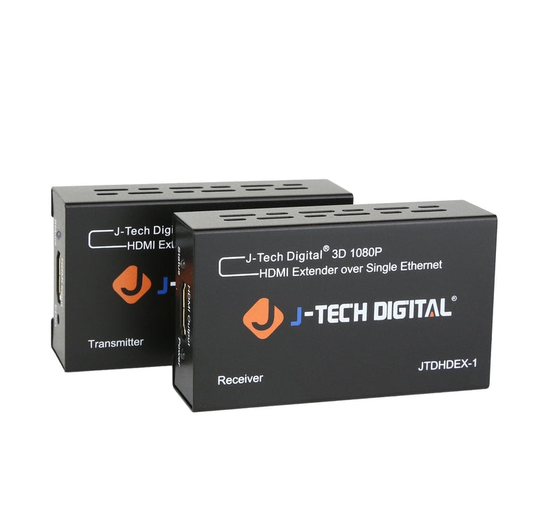  [AUSTRALIA] - J-Tech Digital HDMI Extender By Single Cat 5E/6 Full Hd 1080P With Deep Color, EDID Copy, Dolby Digital/DTS