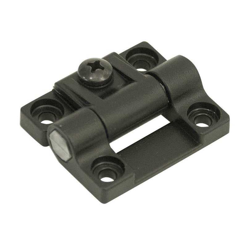 Southco E6-10-301-20 Series Adjustable Torque Position Control Hinge with Holes, Acetal Copolymer, 1.69" Leaf Height, 6.99 in-lbf Symmetric Torque, Black, Pack of 1 - LeoForward Australia
