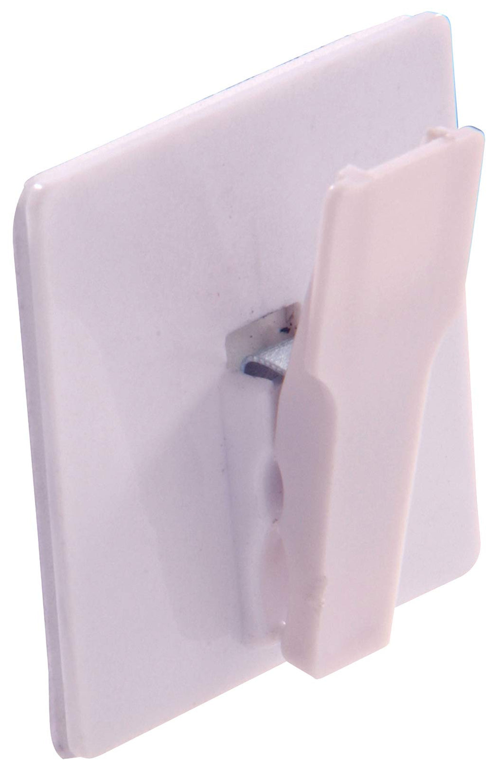  [AUSTRALIA] - Hillman Hardware Essentials 852987 Spring Clip Hook White Adhesive Backed 2-Pack Plastic