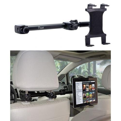  [AUSTRALIA] - Premium Car Headrest Tablet Mount Backseat Holder Stand {Multi Passenger} Works with All Tablets - Apple iPad PRO Air Mini Samsung Tab A E S4 w/Anti-Vibration Swivel Cradle (7-15 inch displays)