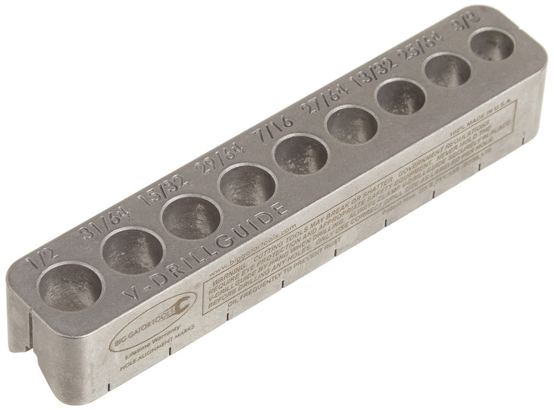  [AUSTRALIA] - Big Gator Tools V-Drill Guide, Standard Sizes 3/8" to 1/2"