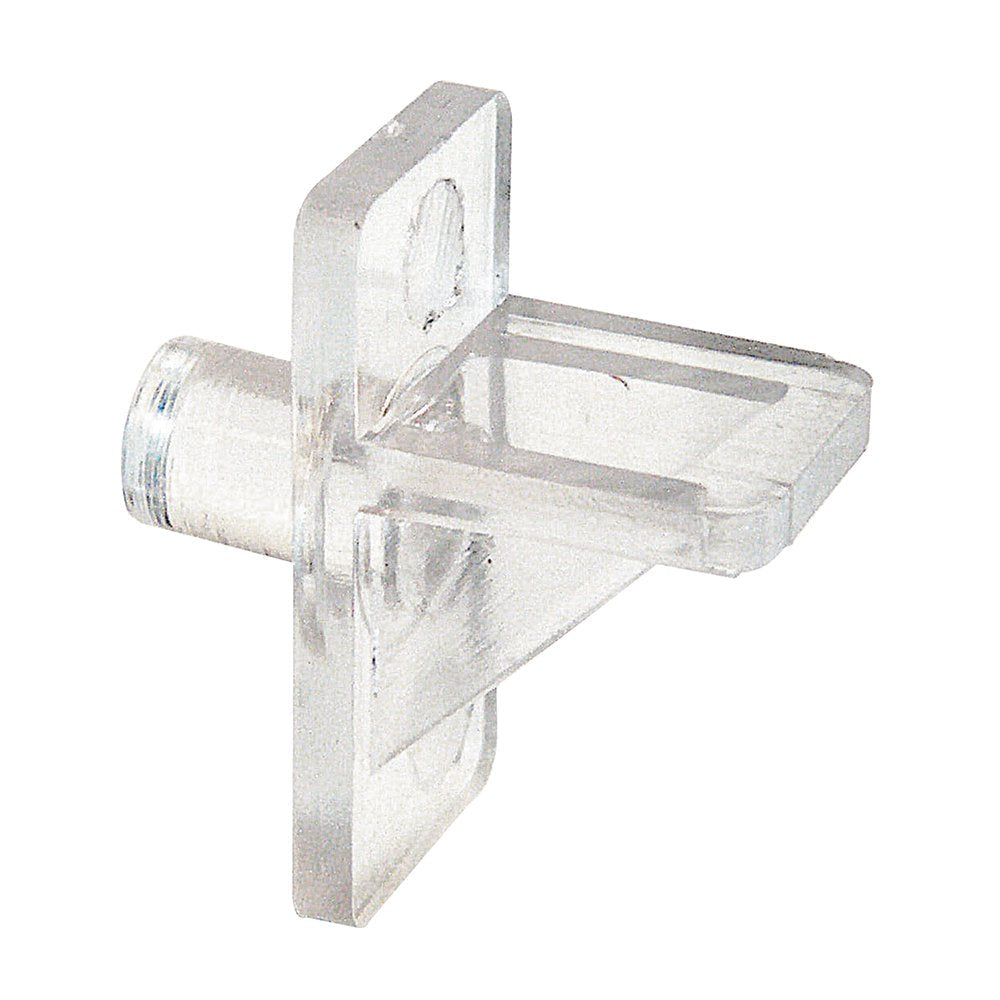  [AUSTRALIA] - Slide-Co 243409 Plastic Shelf Support Pegs, Clear (12pk) – 5mm Outside Diameter - Easily Replace Missing or Broken Shelf Supports – Serrated Stems for Stronger Grip - Easy to Install