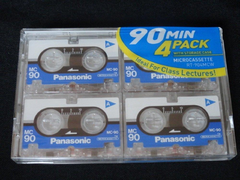 Panasonic 90min 4 Pack Microcassette tape - LeoForward Australia
