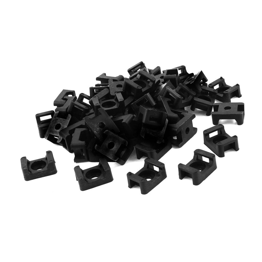  [AUSTRALIA] - uxcell Plastic Wire Buddle Cable Tie Mount Saddle 9mm 100pcs Black