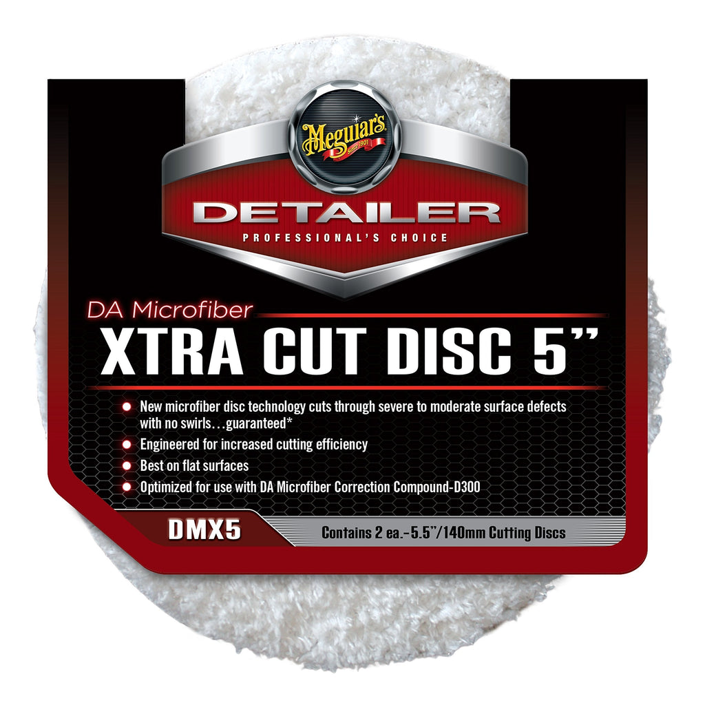  [AUSTRALIA] - MEGUIAR'S DMX5 DA (Dual Action) Microfiber 5" Xtra Cut Disc, 2 Pack, Beige