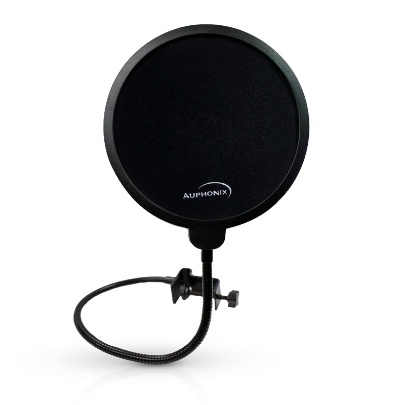  [AUSTRALIA] - Auphonix Pop Filter Screen for Microphones - Gooseneck Clamps Compatible with Blue Yeti Microphone - Great Gift Blue Yeti Compatible Pop Filter