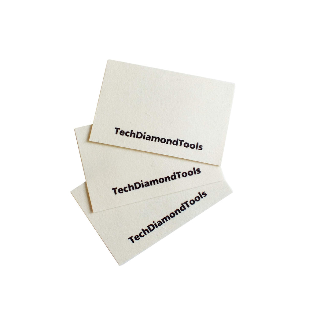  [AUSTRALIA] - A Set of 3 Wool Cloths for Buffing or Polishing with TechDiamonTools Diamond Pastes Wool Cloth