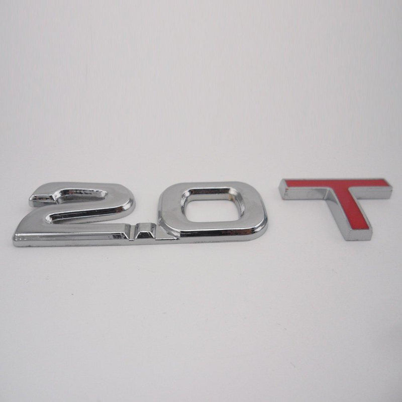 Manso New 2.0T 2.0 T Turbo Metal Trunk Emblem Badge Decal Sticker fit for Audi Ford Hyundai - LeoForward Australia