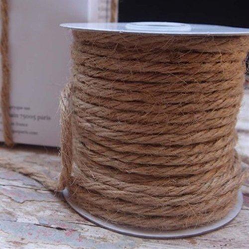  [AUSTRALIA] - Jute Rope Twine 3.5mm x 25 Yards, String, Rustic BURLAP by LSD