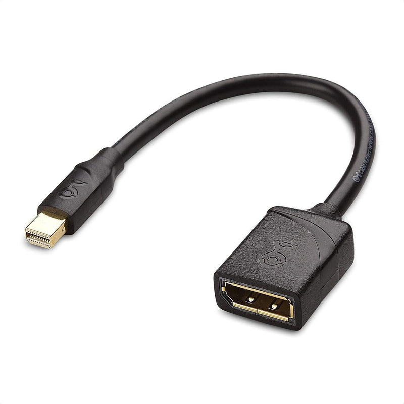  [AUSTRALIA] - Cable Matters Mini DisplayPort to DisplayPort Adapter (Mini DP to DP) in Black - 4K Resolution Ready - Thunderbolt and Thunderbolt 2 Port Compatible