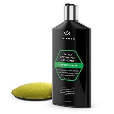  [AUSTRALIA] - TriNova Leather Conditioner and Restorer with Water Repellent Formula, 8 oz 1 Bottle