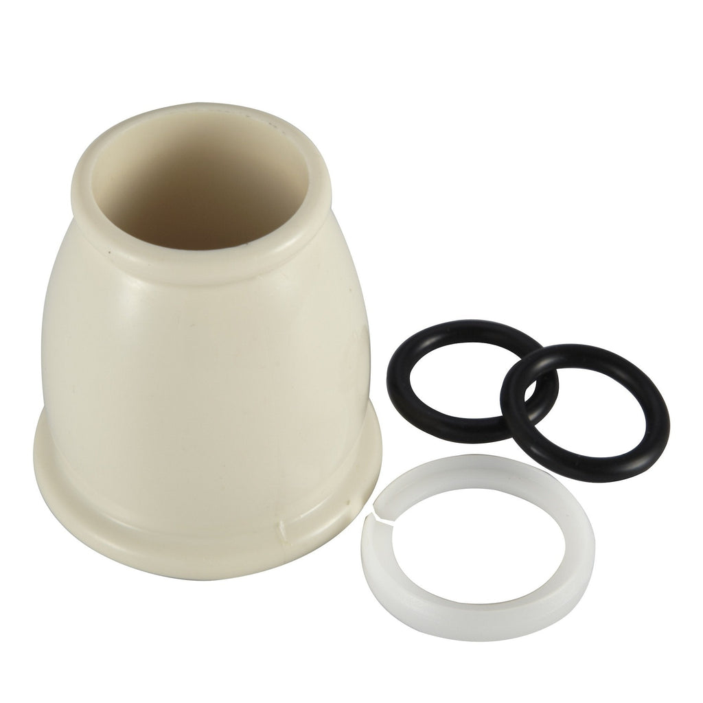  [AUSTRALIA] - Dura Faucet DF-RK500-BQ RV Faucet Bell Style Spout Nut and Rings Replacement Kit (Bisque Parchment) Bisque Parchment