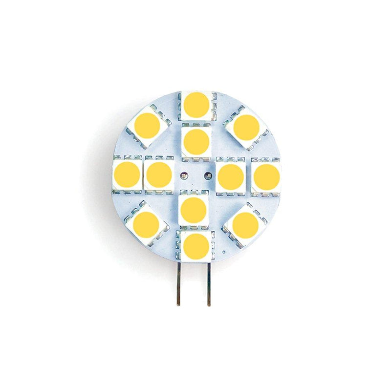  [AUSTRALIA] - RV LIGHTING PWM Eco-LED Warm White LED G4 Bulb, with 12 SMD 5050 & Side Connector(G4-PWM-WW12)