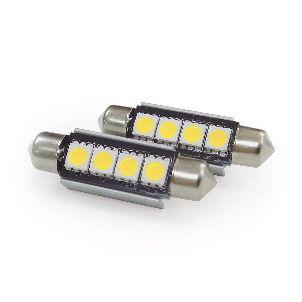  [AUSTRALIA] - Pack of two (2) Eco-LED Cold White LED 41mm Festoon Bulbs (F41-CW4M2)