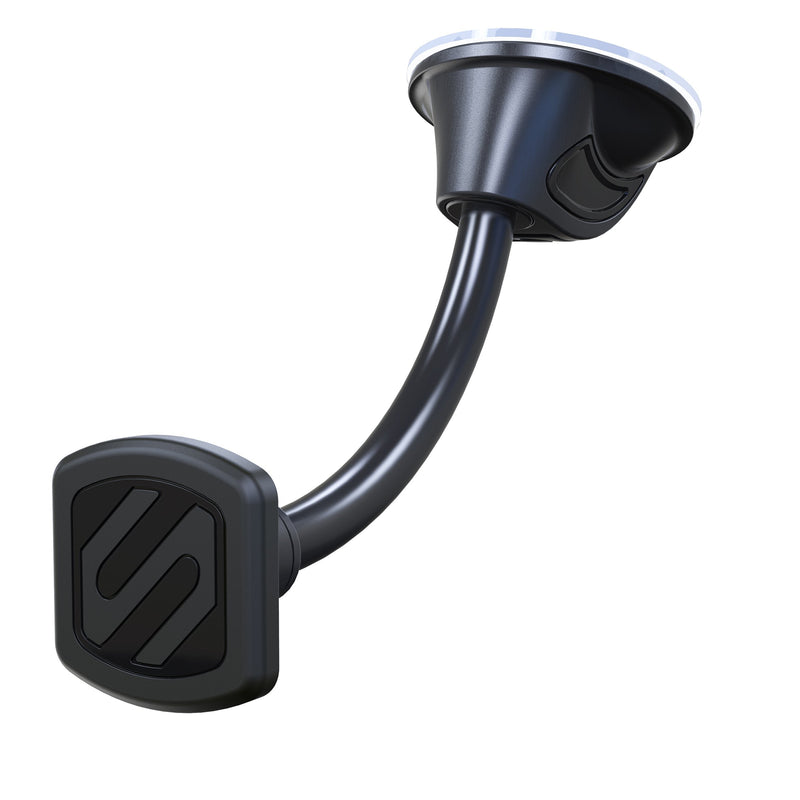  [AUSTRALIA] - Scosche MAGWDMB MagicMount Magnetic Car Phone Holder Windshield or Dashboard Mount - 360 Degree Adjustable Head, Universal with All Devices - Flex Neck Suction Mount Window / Dash Flex Neck 1 Pack