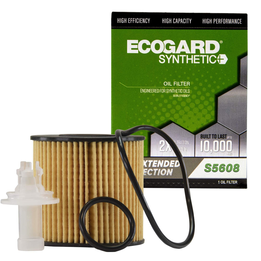 Ecogard S5608 Premium Cartridge Engine Filter for Synthetic Oil Fits Toyota Camry 2010-2017, RAV4 2.5L 2009-2018, Highlander 2008-2019, Sienna 2007-2020, Avalon 3.5L 2005-2020 - LeoForward Australia