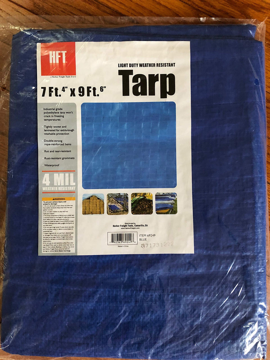  [AUSTRALIA] - Light Duty Weather Resistant Tarp 7' x 9' 1 Count