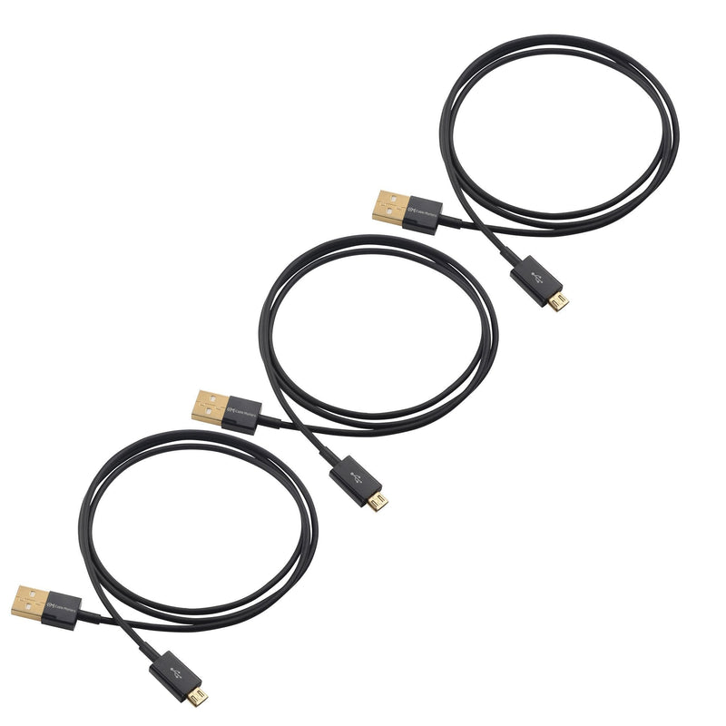 Cable Matters 3-Pack Micro USB 2.0 Cable in Black 3 Feet - LeoForward Australia