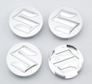 Car-Emall Suzuki 54mm Outer Diameter Silver Wheel Center Hub Caps Cover 4-pc Set Special Offer - LeoForward Australia