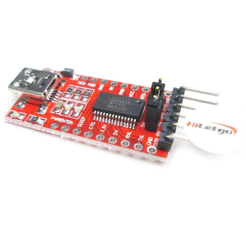 [AUSTRALIA] - HiLetgo FT232RL FTDI Mini USB to TTL Serial Converter Adapter Module 3.3V 5.5V FT232R Breakout FT232RL USB to Serial Mini USB to TTL Adapter Board for Arduino