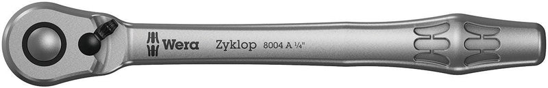  [AUSTRALIA] - Wera 4013288174024 05004004001 8004 A Zyklop Full Metal Ratchet with Switch Lever, 1/4" Drive, Multi Multicolor