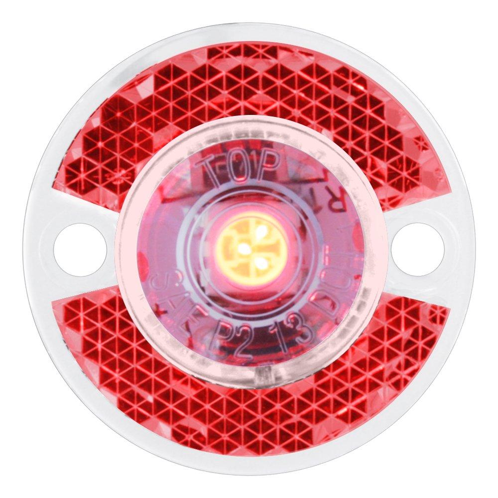  [AUSTRALIA] - Grand General (81783) 1-1/8" Red LED Marker Light Red/Clear