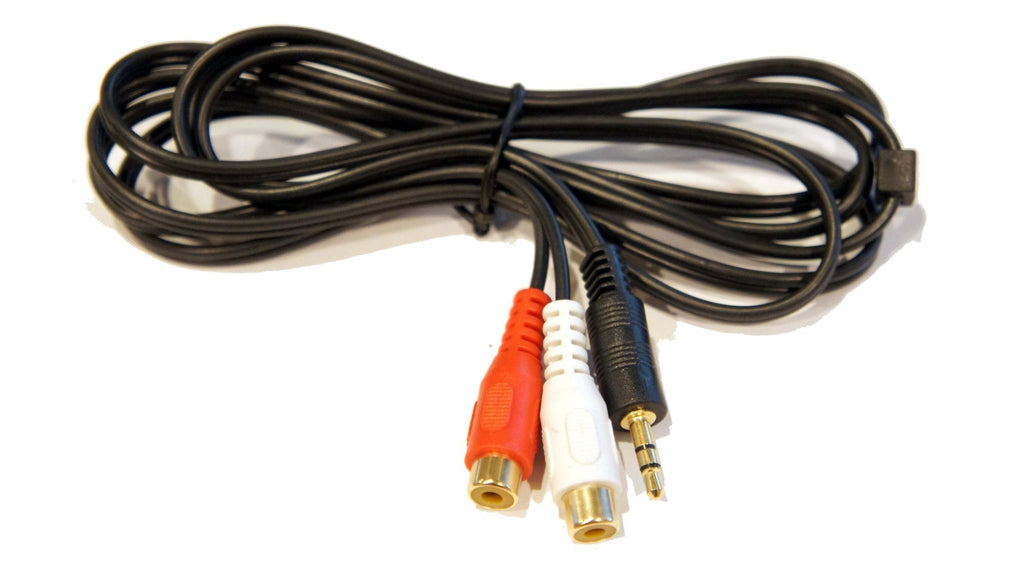 6 Foot Y Splitter 3.5mm (1/8 Inch) TRS Male Stereo to Dual RCA Left Right Female Breakout Cable - LeoForward Australia
