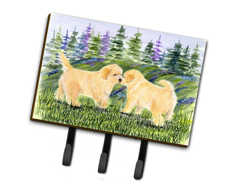 Caroline's Treasures SS8102TH68 Golden Retriever Leash Holder or Key Hook, Triple, Multicolor - LeoForward Australia