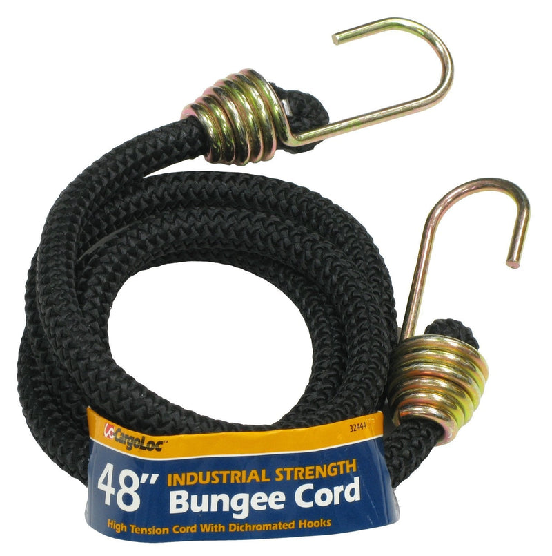 [AUSTRALIA] - CargoLoc 32444 Industrial Bungee Cords with Dichromate Steel Hooks, 48-Inch, Black 48"