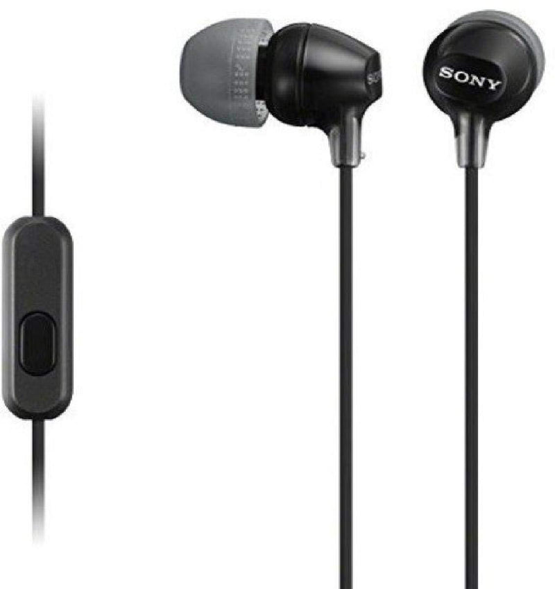 Sony MDREX15AP In-Ear Earbud Headphones with Mic, Black (MDREX15AP/B) Standard Packaging - LeoForward Australia