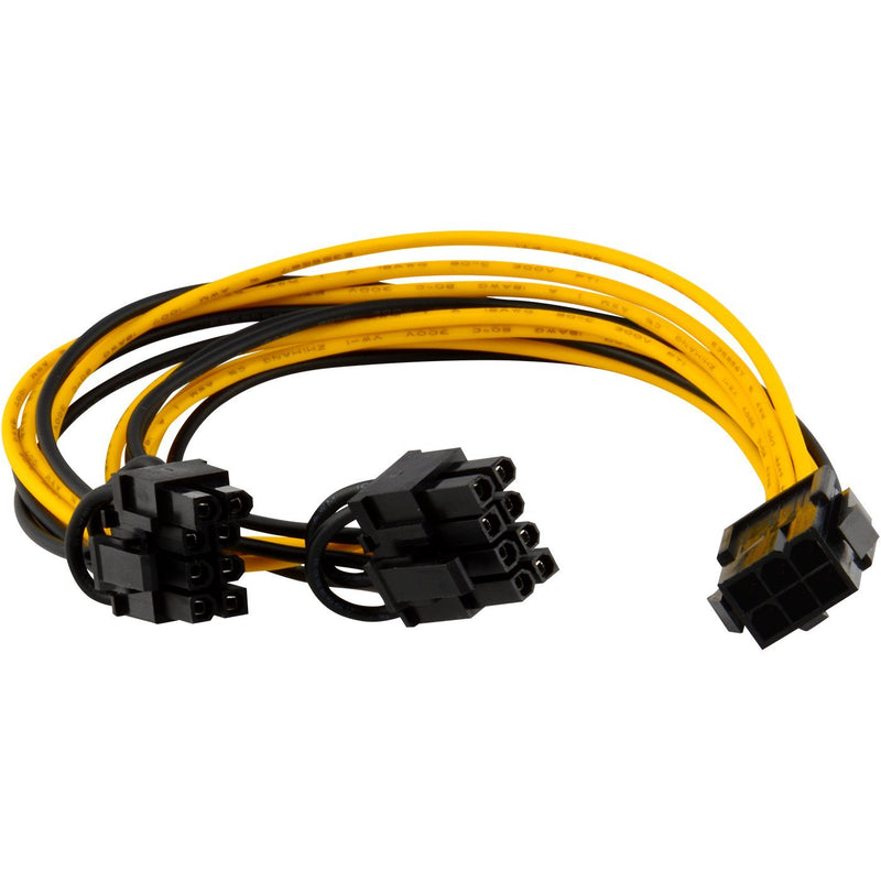 JacobsParts PCI Express Power Splitter Cable 6-pin to 2X 6+2-pin (6-pin/8-pin) 18 AWG 6-pin to 6+2pin (1pc) - LeoForward Australia