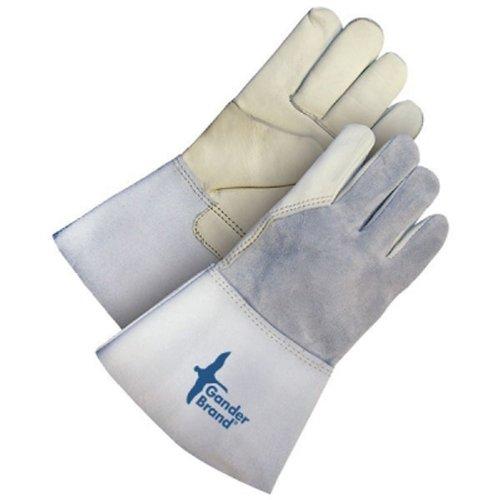  [AUSTRALIA] - Bob Dale 60-9-650-L Grain Leather Winter Welder Glove with Split Back Palm Lining, Large, Grey