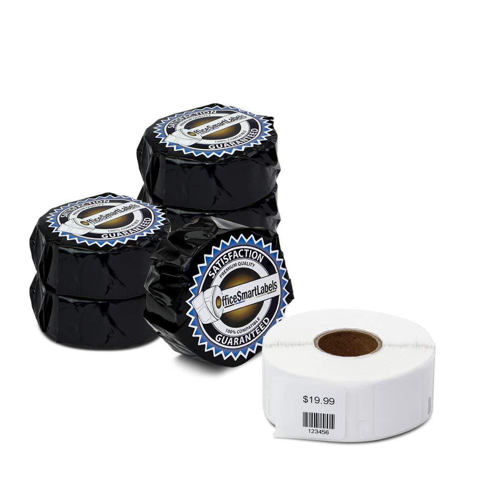 OfficeSmartLabels - 1" x 1" Multipurpose Labels, Compatible with 30332 (6 Rolls - 750 Labels Per Roll) Prime - 006 Rolls - 750 Labels Per Roll - LeoForward Australia