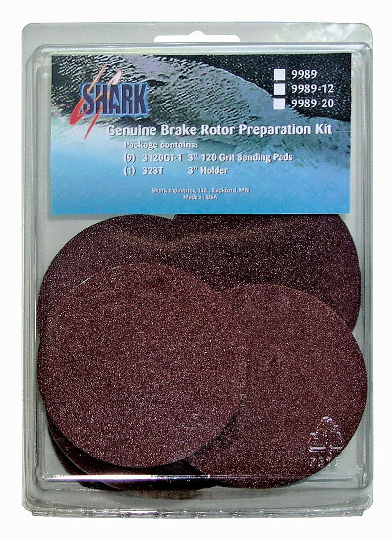  [AUSTRALIA] - Shark Industries 3" Abrasive Pad Swirl Grinder 120 Grit - 12 Pk