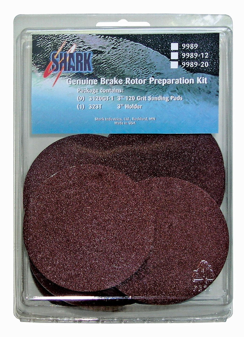  [AUSTRALIA] - Shark Industries Abrasive Pad Swirl Grinder Kit 9-3" Pad