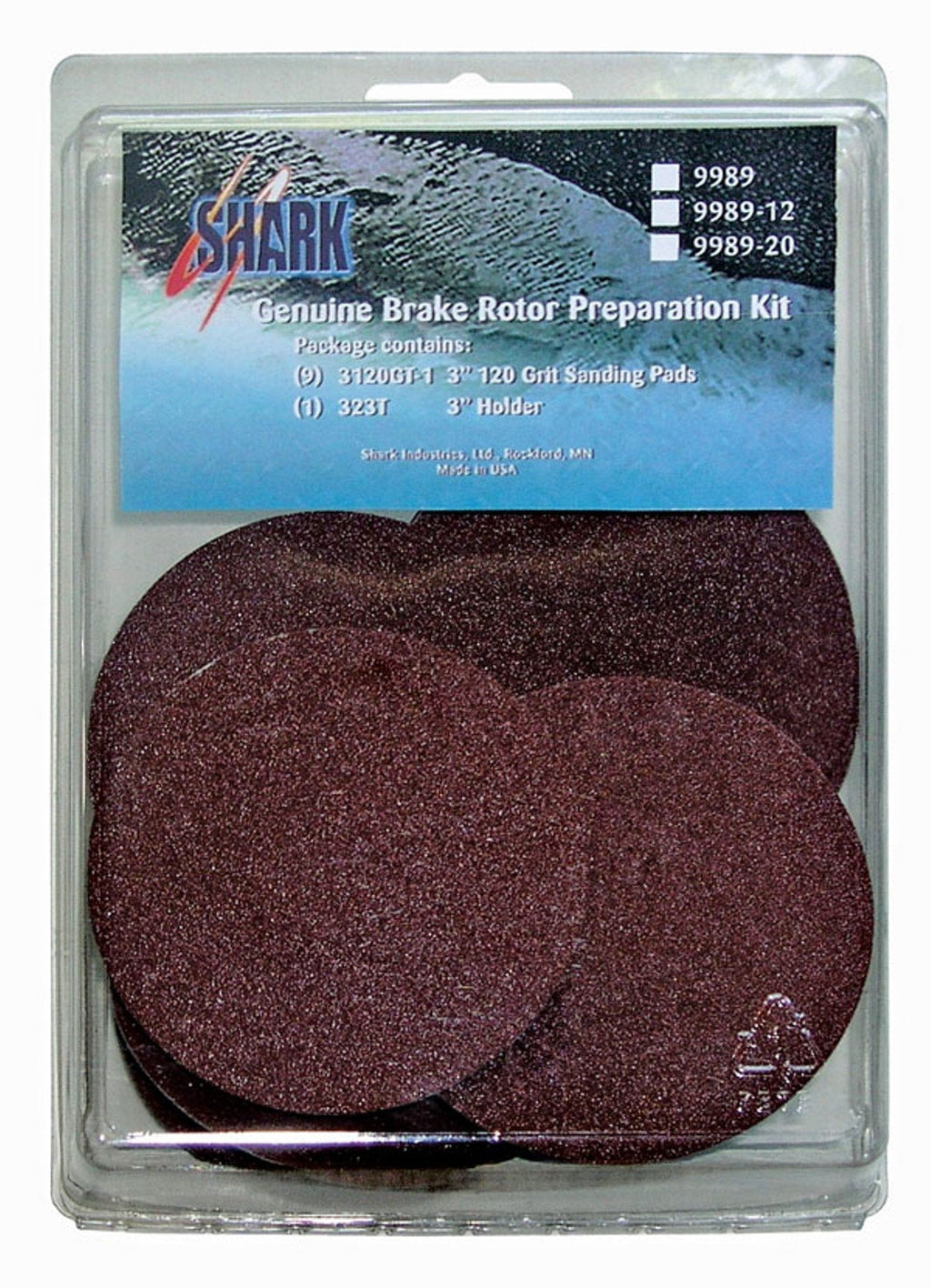  [AUSTRALIA] - Shark Industries 3" Abrasive Pad Swirl Grinder 120 Grit - 20 Pk