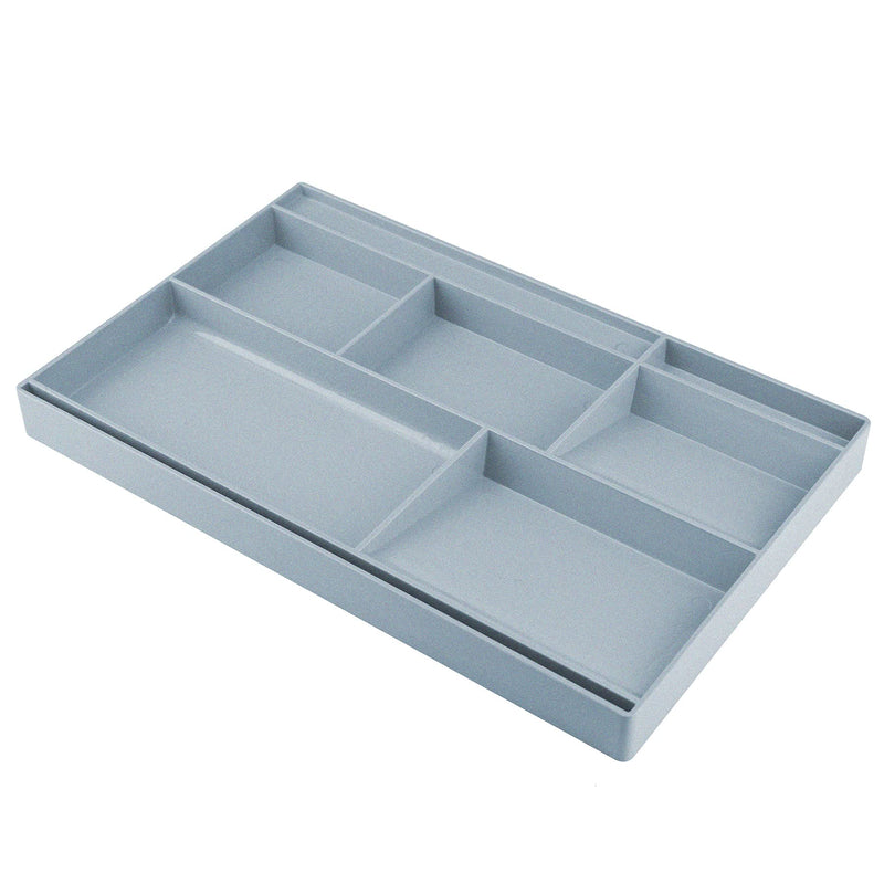Acrimet Drawer Organizer Bin Multi-Purpose Storage for Desk Supplies and Accessories (Plastic) (Granite Color) Granite - LeoForward Australia