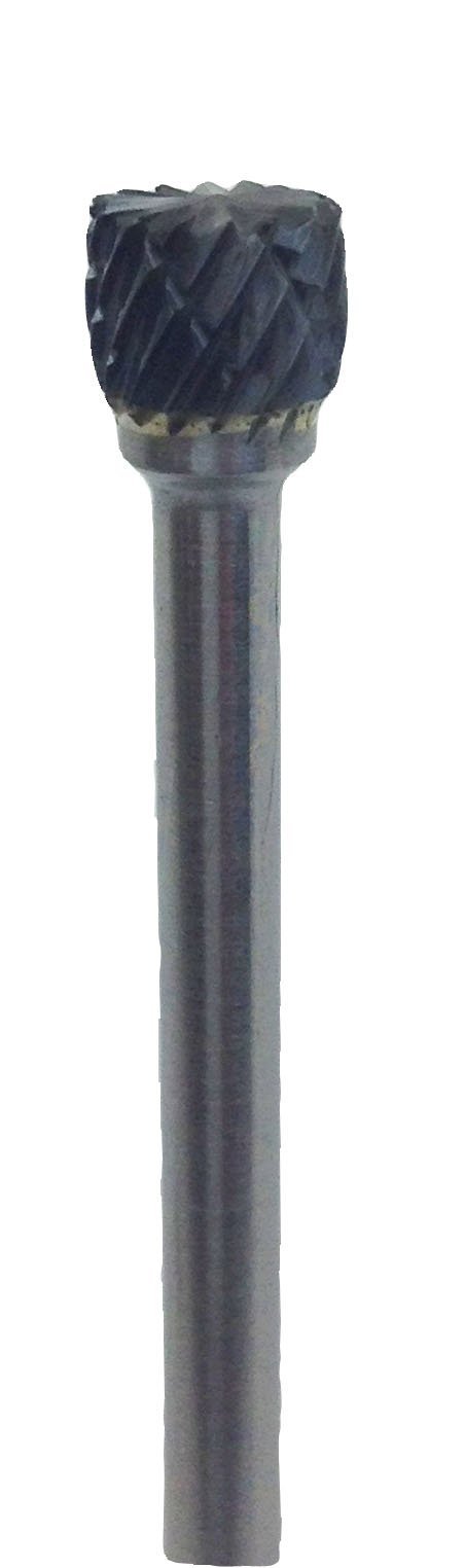 Shark Shark BTM-2 Cylinder Mini Carbide Bur, End Cut, 0.25-Inch Diameter, 0.125-Inch Flute, Made in The US - LeoForward Australia
