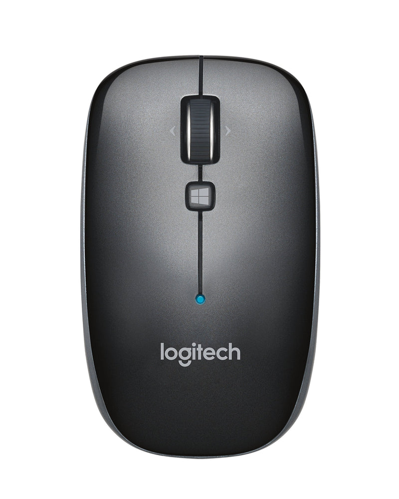  [AUSTRALIA] - Logitech M557 Bluetooth Mouse – Wireless Mouse with 1 Year Battery Life, Side-to-Side Scrolling, and Right or Left Hand Use with Apple Mac or Microsoft Windows Computers and Laptops, Gray Standard Packaging