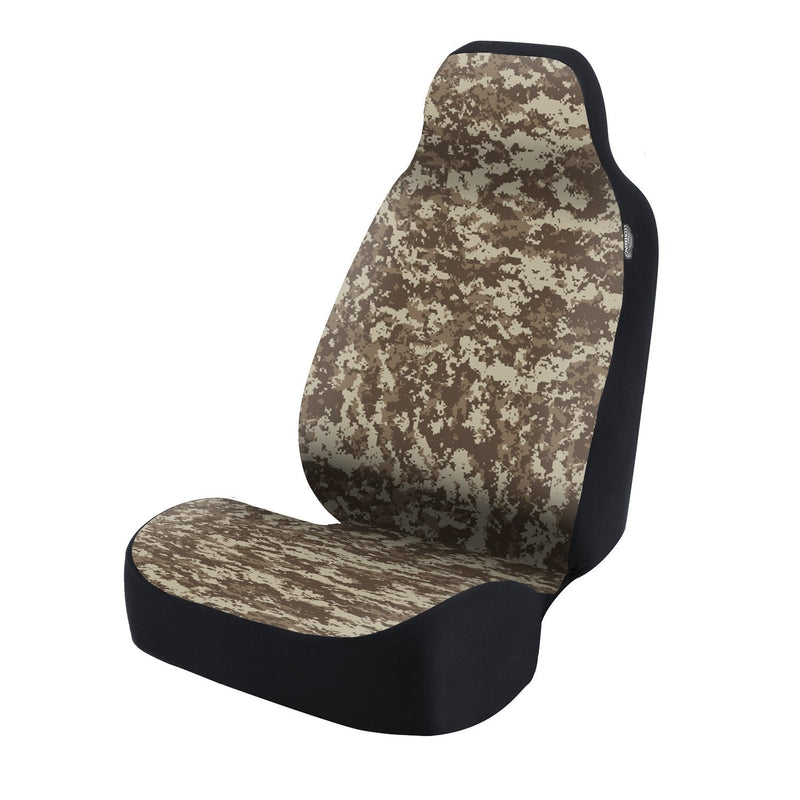  [AUSTRALIA] - Coverking Universal Fit 50/50 Bucket Camo Fashion Print Seat Cover - Camo (Digital Sand) Digital Camo Digital Sand