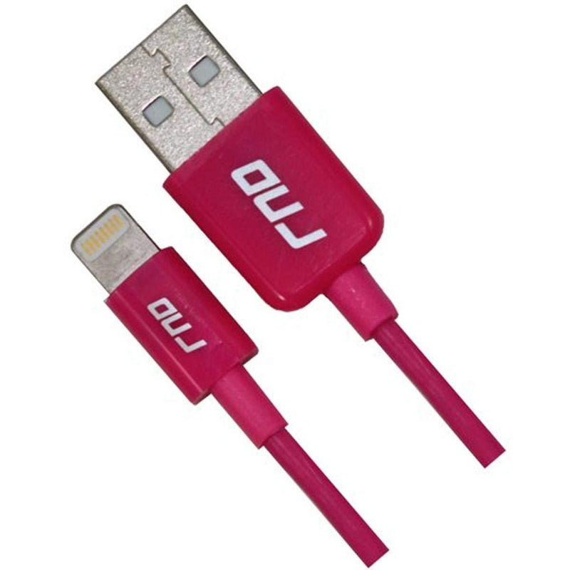 RND Apple Certified Lightning to USB 1.5FT Cable for iPhone (Xs, XS Max, XR, X, 8, 8 Plus, 7, 7 Plus, 6, 6 Plus, 6S, 6S Plus) iPad (Pro, Air, Mini) and iPod (1.5 feet/.5 Meter/Pink) Pink Standard Packaging - LeoForward Australia