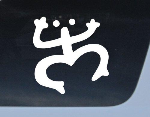  [AUSTRALIA] - CRDesign Coqui Vinyl Decal Puerto Rico white 4" frog car auto sticker taino